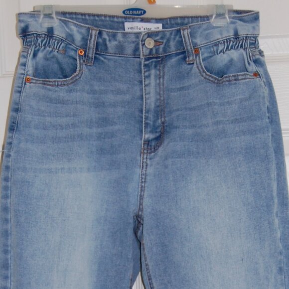 Vanilla Star High-Rise Blue Jeans, Elastic Waist (28"+), Size 7/28W - Picture 3 of 7